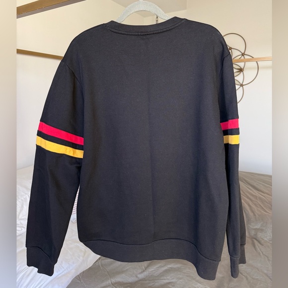 Disney x Forever 21 Japanese Mickey Mouse Sweatshirt XL Black Retro Streetwear - Picture 2 of 7